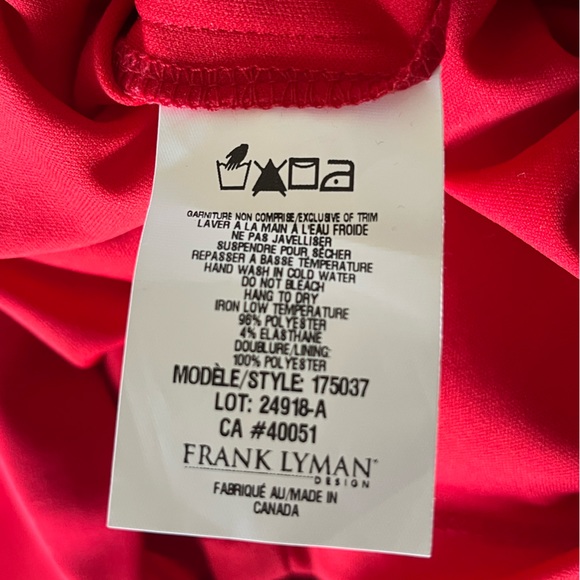 FRANK LYMAN DESiGNS red bell sleeve dress Size 2 - Picture 7 of 7